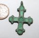 Ancient Viking Enamel Cross Pendant 900 - 1100ad Viking photo 2