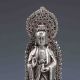 Collectible Chinese Tibetan Silver Handwork Carved Guanyin Statue Kwan-yin photo 1