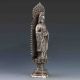 Collectible Chinese Tibetan Silver Handwork Carved Guanyin Statue Kwan-yin photo 6