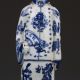 Chinese Blue And White Handwork Emperor Character Statue Gd8378 Other Antique Chinese Statues photo 1