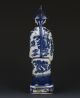Chinese Blue And White Handwork Emperor Character Statue Gd8378 Other Antique Chinese Statues photo 4