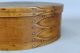 A Rare Large 19th C Enfield Ct Shaker Four Finger Oval Pantry Box In Cherry Primitives photo 3