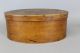 A Rare Large 19th C Enfield Ct Shaker Four Finger Oval Pantry Box In Cherry Primitives photo 4