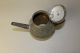 A Very Early 19th C Pa Tin Coffee Pot In Surface Great Early Form Primitives photo 11