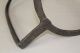 Rare 17th C Pilgrim Period Single Arm Wrought Iron Hanging Kettle Or Pot Trivet Primitives photo 6