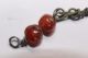 Ancient Rome,  Bronze Earring With Carnelian Beads 2nd - 4th Century Ad Roman photo 2