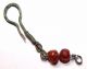 Ancient Rome,  Bronze Earring With Carnelian Beads 2nd - 4th Century Ad Roman photo 4