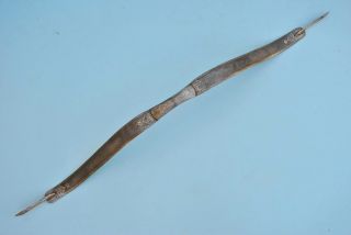 Old Mughal Ottoman Silver Damascened Damascus Bow Archery Quiver Indo Persian photo