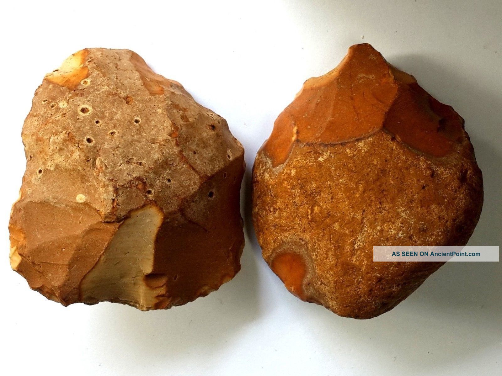 2 Artifacts 285 Gram Acheulean Flint Axe Neanderthal Paleolithic Neolithic & Paleolithic photo