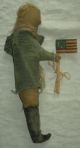 Primitive George Washington Continental Soldier Revolutionary War Doll Flag Vafo Primitives photo 1