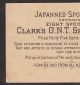 Antique 1800 ' S Clarks Sewing Thread Spool Box Victorian Advertising Trade Card Baskets & Boxes photo 5