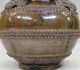 G989: Japanese Old Seto Pottery Shijiko Vase Of Appropriate Glaze And Rare Work Vases photo 1