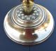 Antique/vintage Brass Oil Lamp Base With Cut Glass Font,  Duplex Collar 20th Century photo 6