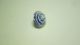 Fabulous Spiral Candy Mold Antique Button Paperweight Blue & White C.  1840 - 1860 ' S Buttons photo 1