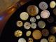 Antique Mother Of Pearl Buttons - Handcut And Carved - Light And Dark Buttons photo 5