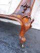 Early Victorian 1800s Carved Chaise Lounge Fainting Sofa Couch 8202 1800-1899 photo 10