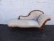 Early Victorian 1800s Carved Chaise Lounge Fainting Sofa Couch 8202 1800-1899 photo 3