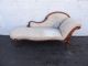 Early Victorian 1800s Carved Chaise Lounge Fainting Sofa Couch 8202 1800-1899 photo 4