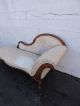 Early Victorian 1800s Carved Chaise Lounge Fainting Sofa Couch 8202 1800-1899 photo 5