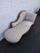 Early Victorian 1800s Carved Chaise Lounge Fainting Sofa Couch 8202 1800-1899 photo 8