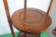 Antique 3 Tier Wooden Mahogany Folding Cake Stand C.  1940 Stands photo 1