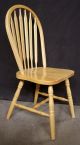 5 Vintage Spindle Back Windsor Ash Wood Wooden Dining Room Kitchen Side Chairs Post-1950 photo 9