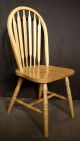 5 Vintage Spindle Back Windsor Ash Wood Wooden Dining Room Kitchen Side Chairs Post-1950 photo 1