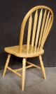 5 Vintage Spindle Back Windsor Ash Wood Wooden Dining Room Kitchen Side Chairs Post-1950 photo 6