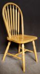 5 Vintage Spindle Back Windsor Ash Wood Wooden Dining Room Kitchen Side Chairs Post-1950 photo 7