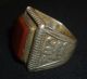Byzantine Ancient Artifact - Silver Ring With Carnelian Gem Circa 1200 - 1400 Ad - Other Antiquities photo 7
