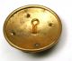 Lg Sz Antique Brass Dome Button Fancy Design W/ Cut Steel Accents - 1 & 1/4 Buttons photo 2