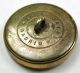 Lg Antique Brass Livery Crest Button - Horse Stallion Head Design - 1 & 5/16 