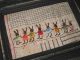 Primitive Tiny Framed Sampler 8 Rabbits Go For A Walk Simple Folk Art Needlework Primitives photo 1