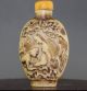 Rare Chinese Hand - Carved Man Woman Story Resin Snuff Bottle H589 Snuff Bottles photo 1