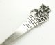 Vintage 1954 Danish 826s Silver Knight & Lady In Tower Serving Spoon Other Antique Non-U.S. Silver photo 1