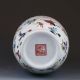 Chinese Famille Rose Porcelain Hand Drawn Flowers & Birds Vase W Qianlong Mark Vases photo 6