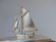 Masterly Hand Crafted Old Japanese Sterling Silver 960 Model Yacht By Seki Japan Other Antique Sterling Silver photo 1