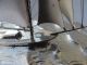 Masterly Hand Crafted Old Japanese Sterling Silver 960 Model Yacht By Seki Japan Other Antique Sterling Silver photo 3