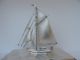 Masterly Hand Crafted Old Japanese Sterling Silver 960 Model Yacht By Seki Japan Other Antique Sterling Silver photo 4