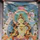 Tibetan Nepal Silk Embroidered Thangka Tara Tibet Buddha - - Samantabhadra Paintings & Scrolls photo 1