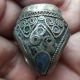 ฺbird Engraved Lapis Stone Ring Vintage Islamic Intaglio Near Eastern Antiques Islamic photo 6