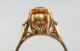 H242: Vintage Citrin Ring 18k Yellow Gold. Kimonos & Textiles photo 2
