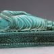 Chinese Turquoise Hand - Carved Sleeping Buddha Statue Buddha photo 2
