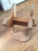 Antique Vintage Wooden Milking Stool Rustic Country Shabby Chic Farmhouse 1900-1950 photo 9