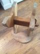 Antique Vintage Wooden Milking Stool Rustic Country Shabby Chic Farmhouse 1900-1950 photo 8