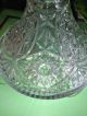 Vtg Wine Glass Crystal Boat Ship Decanter Bottle Silver Plated Sheratonn Italy Z Decanters photo 8