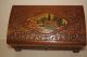 Vintage Wood Jewelery Chest - Hand Carved Wooden Box Boxes photo 2