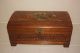 Vintage Wood Jewelery Chest - Hand Carved Wooden Box Boxes photo 3