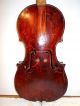 Very Old Antique Vintage Early 1800s 2 Pc Back Full Size Violin String photo 5