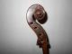 Very Old Antique Vintage Early 1800s 2 Pc Back Full Size Violin String photo 7